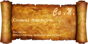 Csomay Magdolna névjegykártya